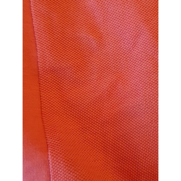 Calvin Klein Mens Body Fit Polo Golf Shirt Size Medium Logo Orange Spring Collar - Picture 6 of 13